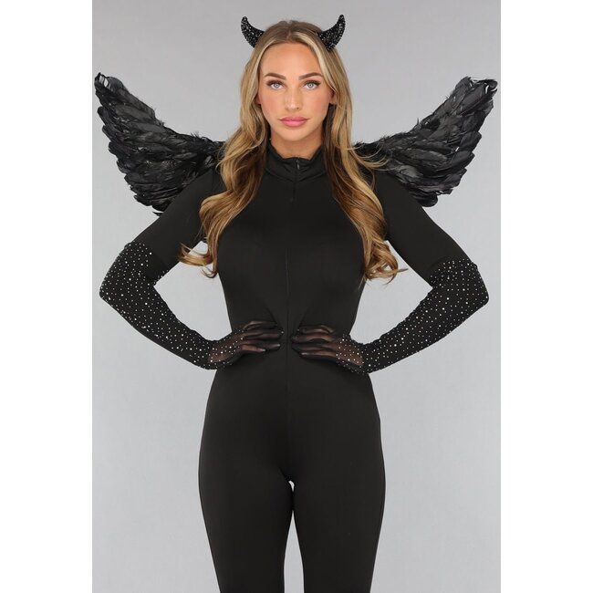 Schwarze Engelsflügel