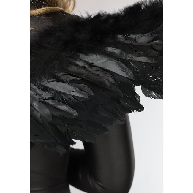 Schwarze Engelsflügel