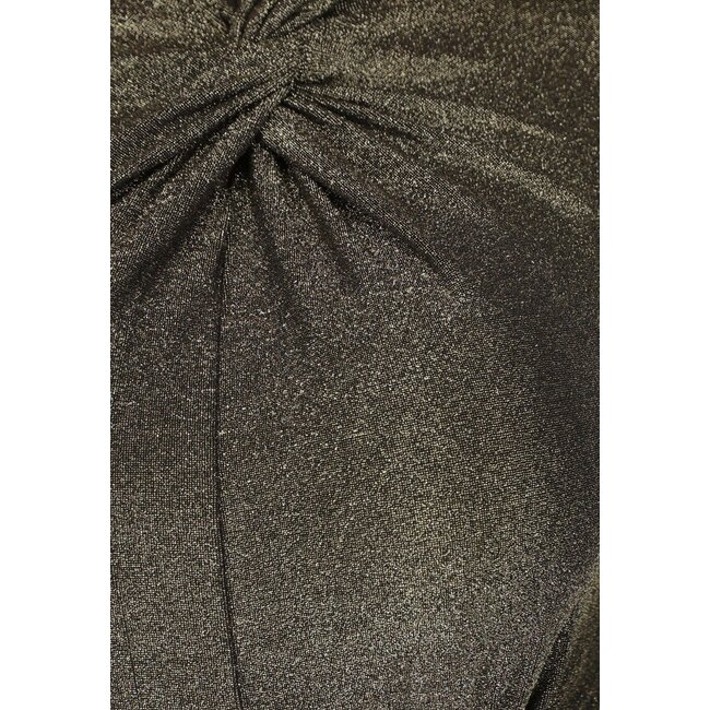 Bodysuit mit Knopfleiste in Gold