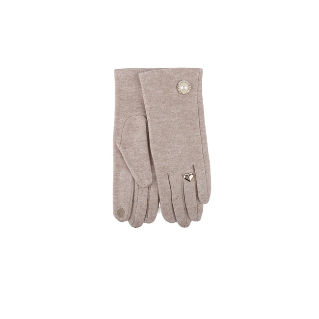 Weiche Handschuhe mit goldenen Details