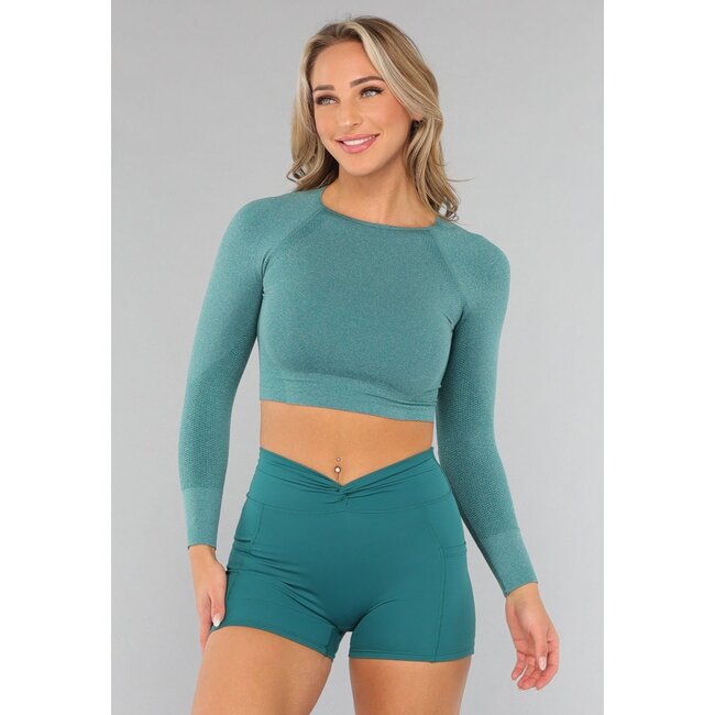 Petrol Cropped SportTop