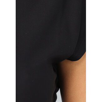 Schwarzes kurzärmeliges Sport-Top