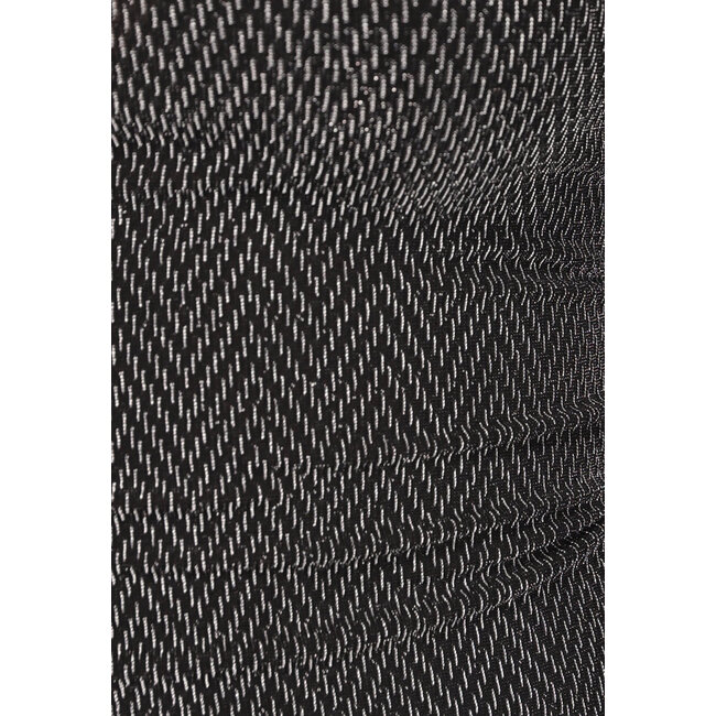 Silbernes Glitzer-Zickzack-Top