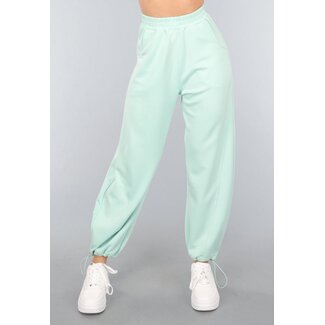 Mintgrüne Sweatpants mit Taschen