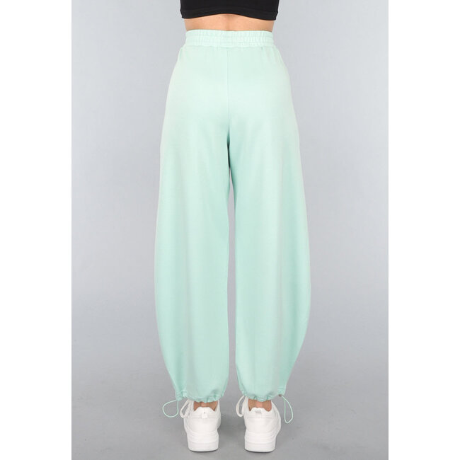 Mintgrüne Sweatpants mit Taschen