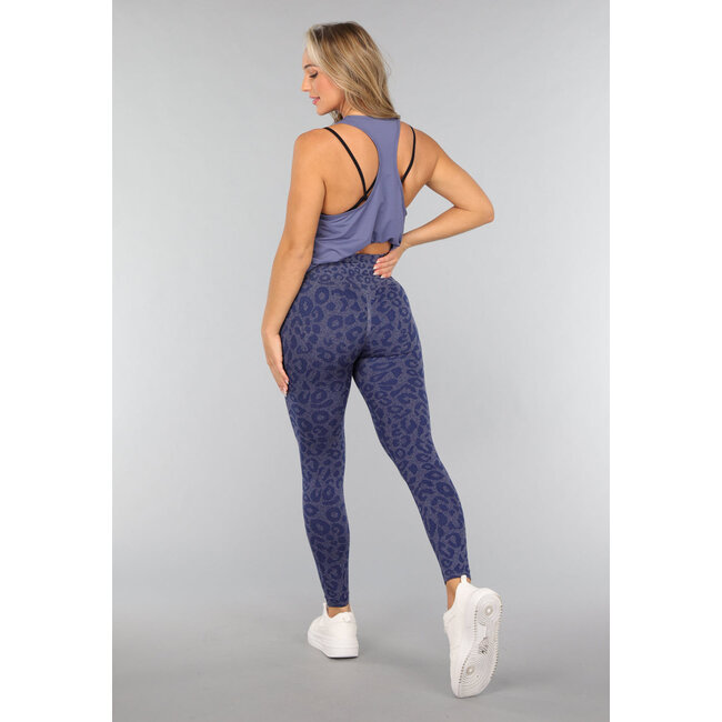 Blaues ärmelloses Sport-Tank-Top