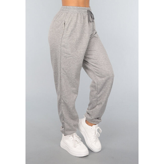 Hellgrauer Basic-Jogger