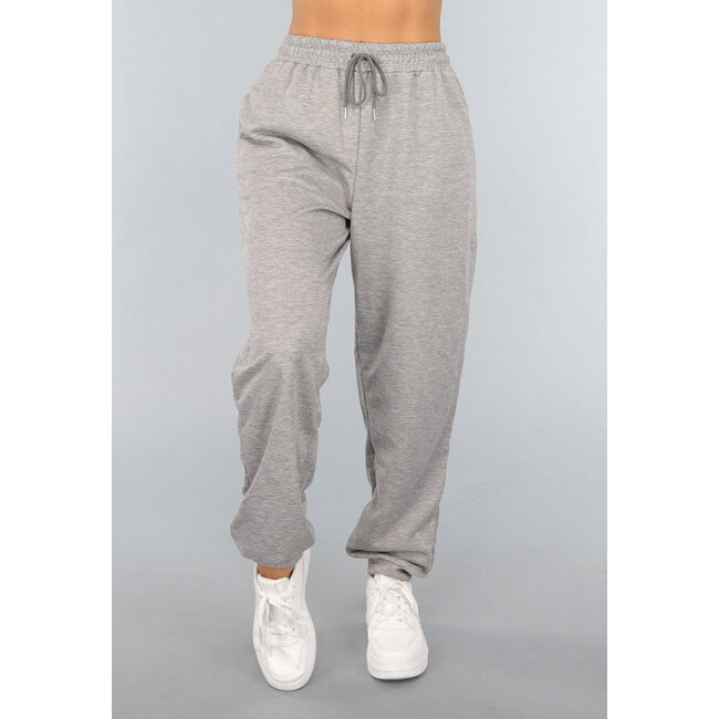 Hellgrauer Basic-Jogger
