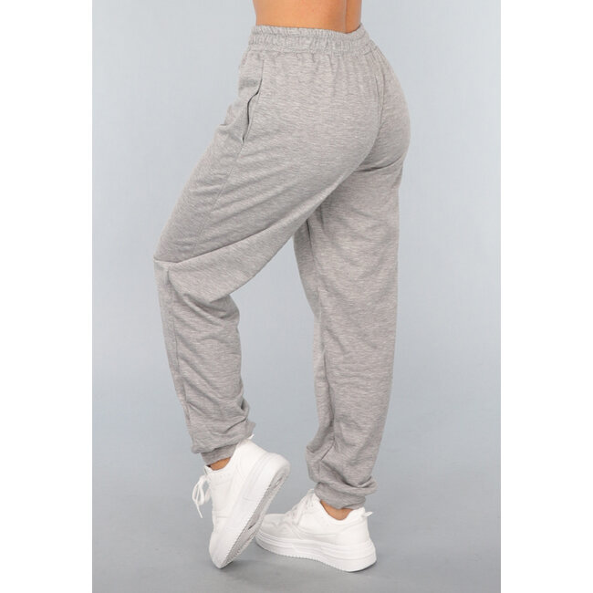 Hellgrauer Basic-Jogger
