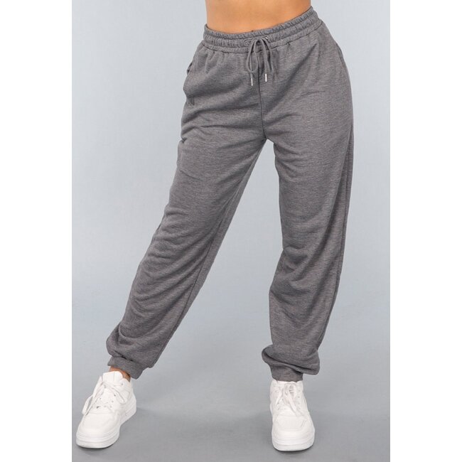 Graue Basic-Sweatpants