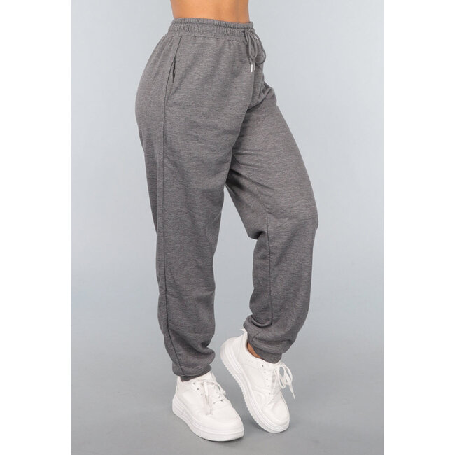 Graue Basic-Sweatpants