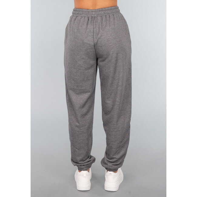Graue Basic-Sweatpants