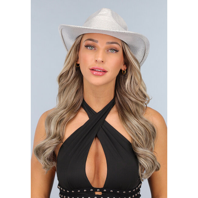 Glamour Silber Cowboyhut