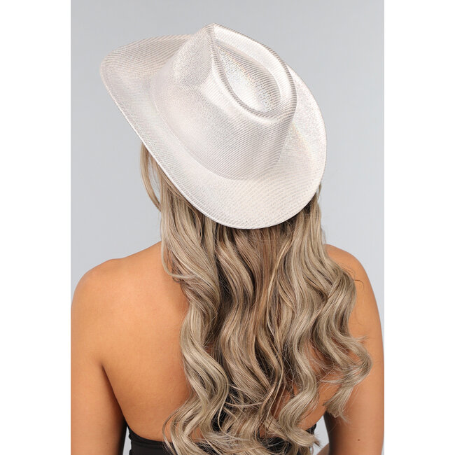 Glamour Silber Cowboyhut