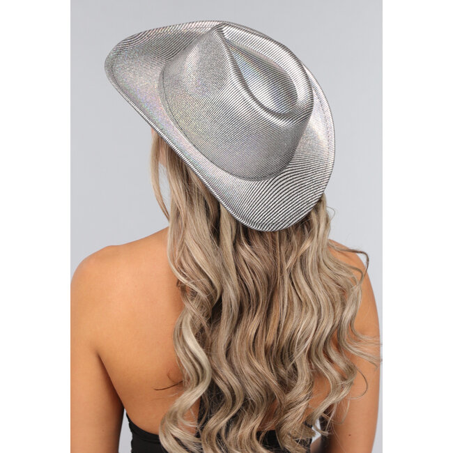 Westernhut mit Schwarz und Silber