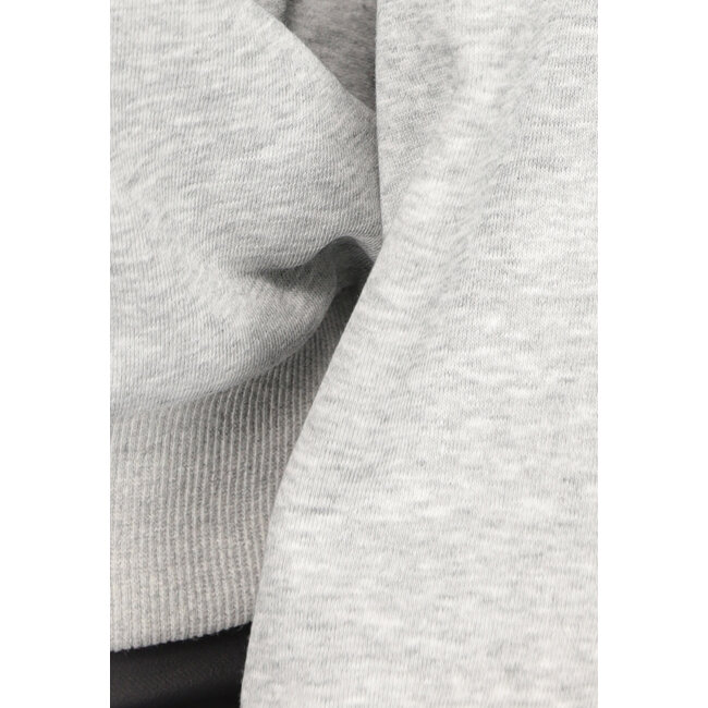 Hellgrauer V-Ausschnitt-Pullover