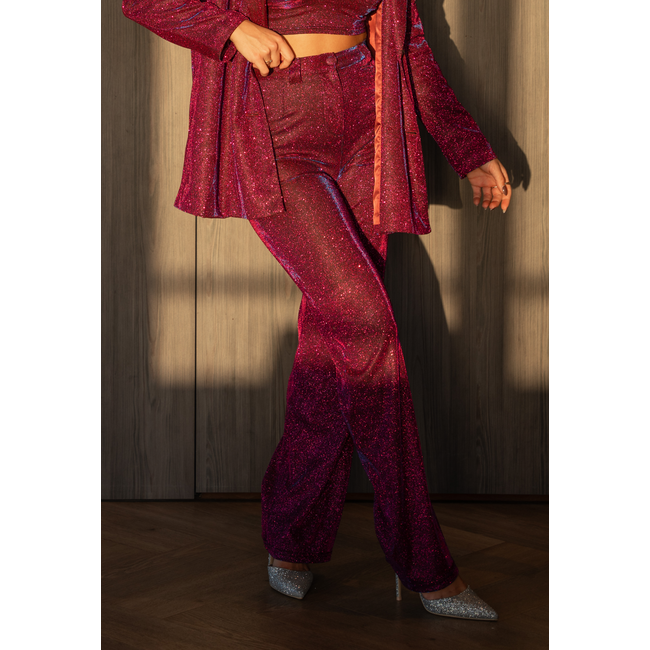 Holografische lila Glitzer Pantaloons