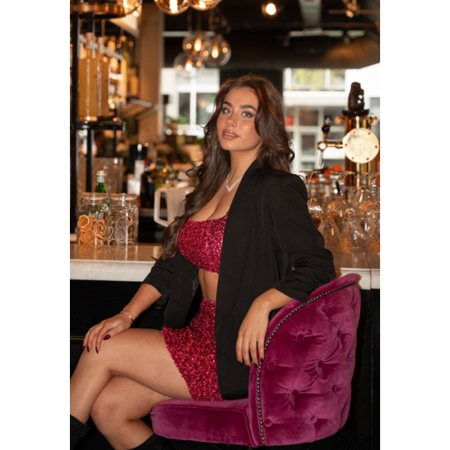 Perfektes rosa Glitzerset