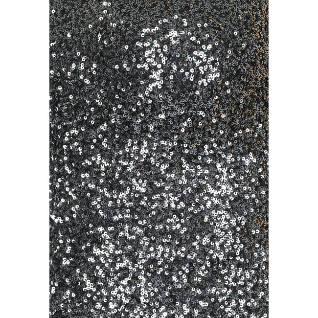 Silbernes Pailletten-Glitzer-Top