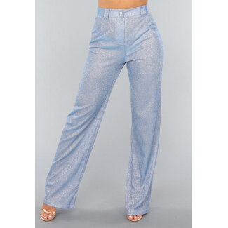 Glitzernde Pantaloons in Eisblau