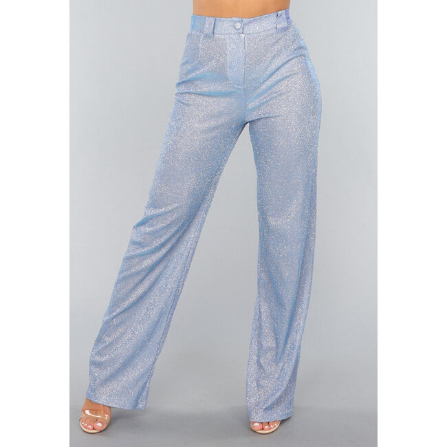 Glitzernde Pantaloons in Eisblau