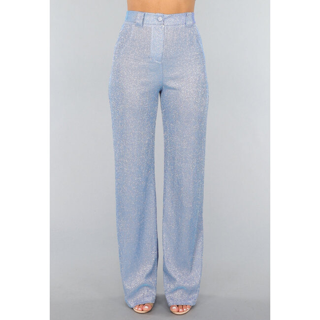 Glitzernde Pantaloons in Eisblau