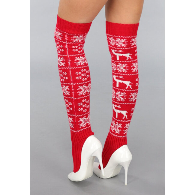 Rote Weihnachtsstrümpfe in High Model