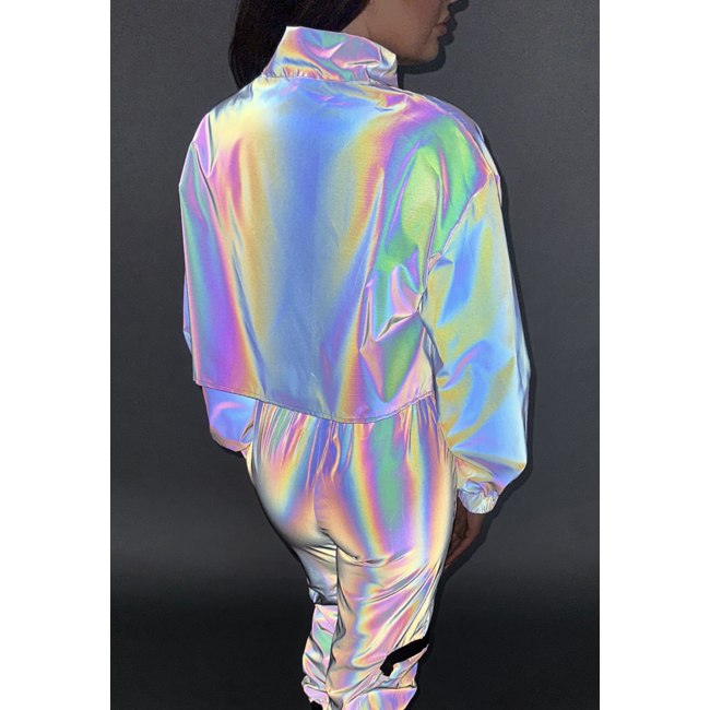 Reflektierender Bolero mit Cape-Look