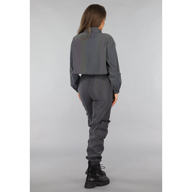 Reflektierender Bolero mit Cape-Look