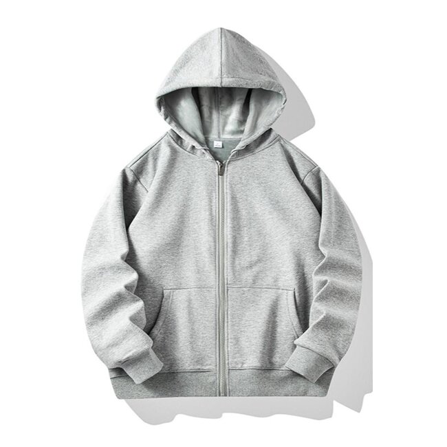 Graue Strickjacke mit weichem Innenfutter