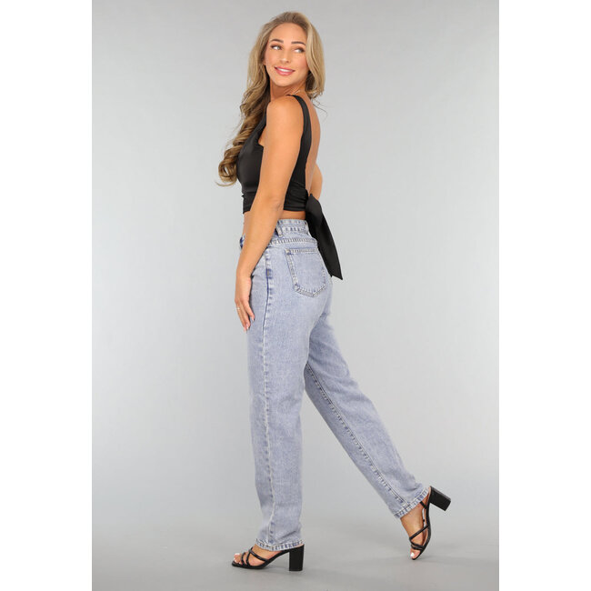Schwarzes Satin-Top mit Schleifendetail