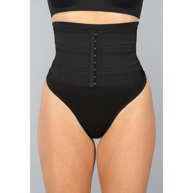 Korrigierender schwarzer Tanga Bodyshaper