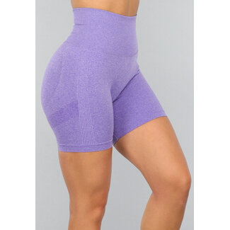 Lila Yoga-Hose mit Scrunch