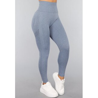 Blaue Strumpfhose mit Push-up-Effekt