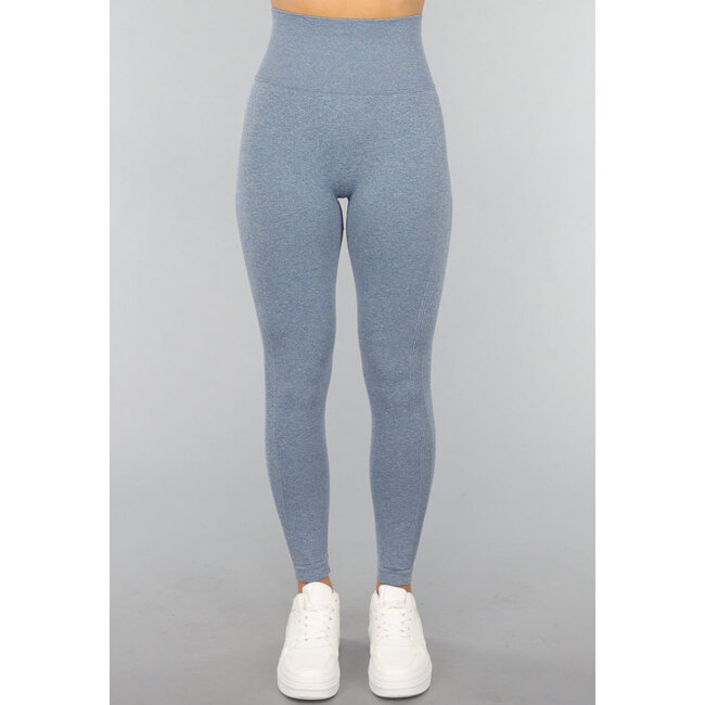 Blaue Strumpfhose mit Push-up-Effekt