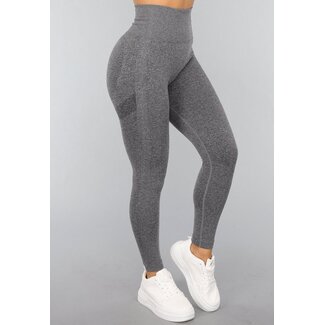 Graue Squat Proof Fitness-Leggings