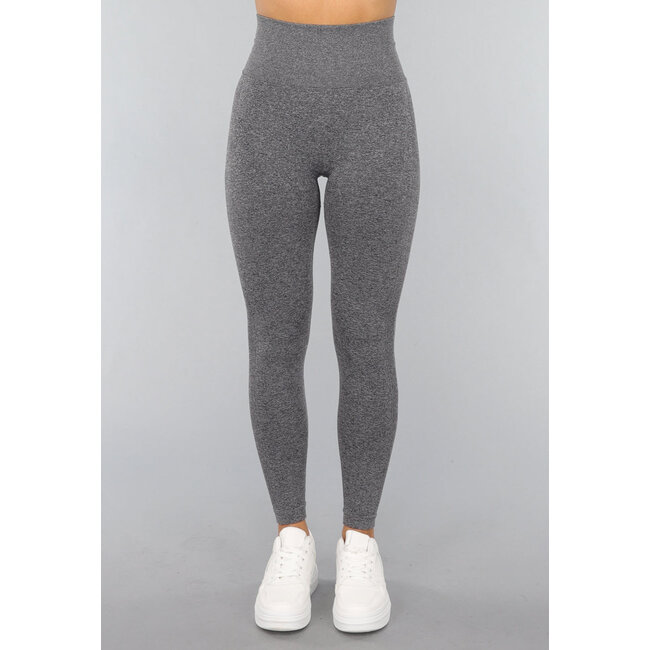 Graue Squat Proof Fitness-Leggings