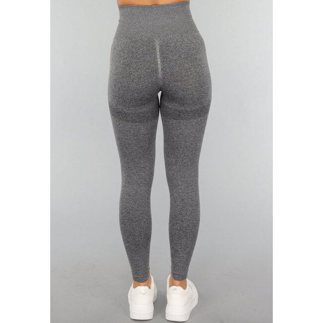 Graue Squat Proof Fitness-Leggings