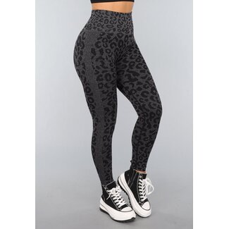 Black Panther Druck Gym Legging mit Stretch