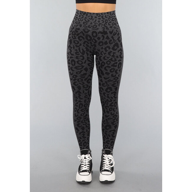 Black Panther Druck Gym Legging mit Stretch