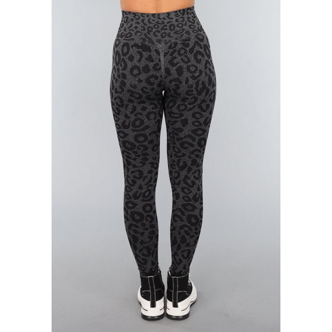 Black Panther Druck Gym Legging mit Stretch