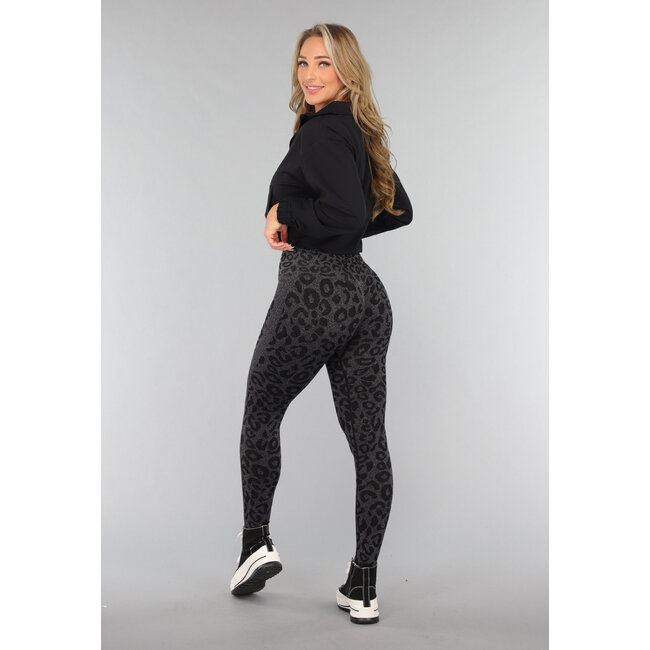 Black Panther Druck Gym Legging mit Stretch
