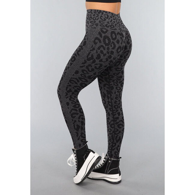 Black Panther Druck Gym Legging mit Stretch