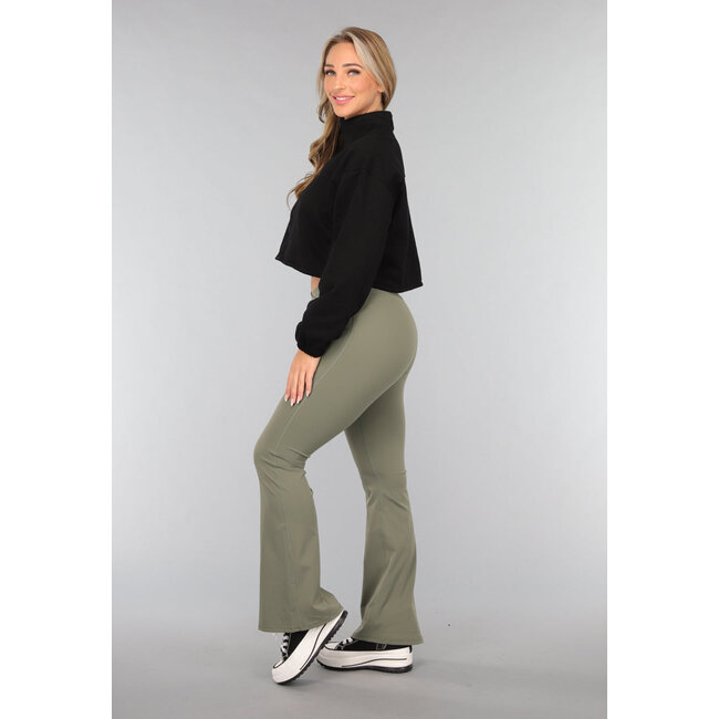 Schwarze Cropped Sportweste
