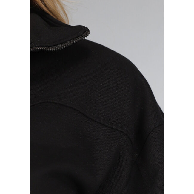 Schwarze Cropped Sportweste