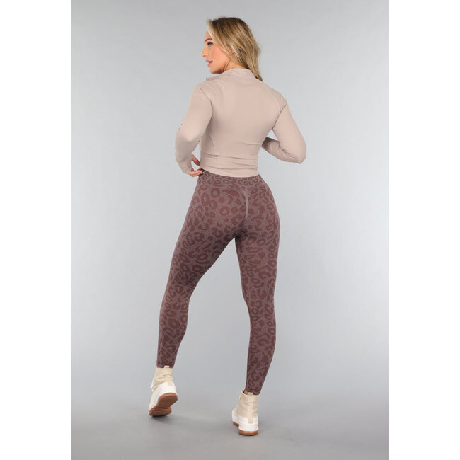 Gekürzte Sportjacke mit hohem Kragen