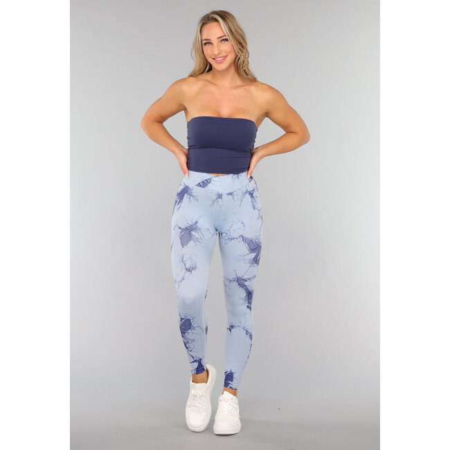 Dunkelblaues gepolstertes Bandeau-Top