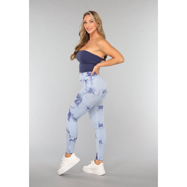 Dunkelblaues gepolstertes Bandeau-Top