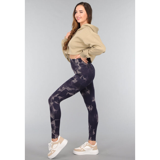 Khakifarbener Cropped Sweater mit Kapuze