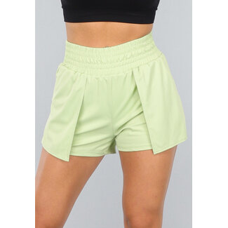 Grüne Loose Fit Sportshort